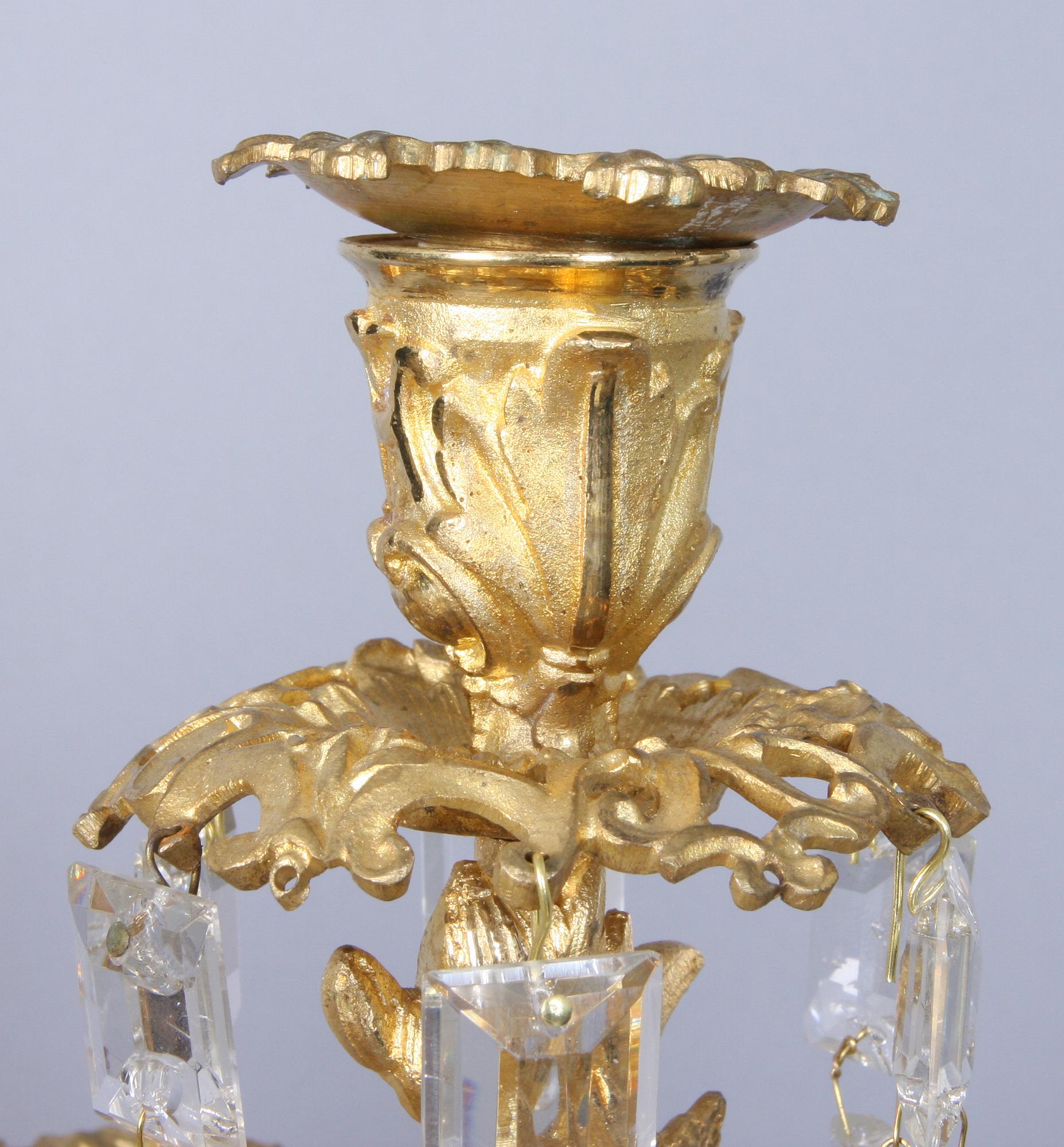 KANDELABRAR, ett par, oscarianska, 1800-talets slut.