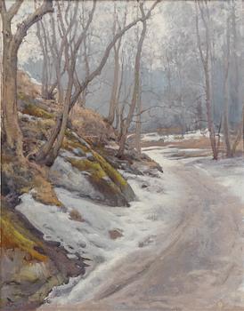 Vasili Levi, Spring Winter Landscape.