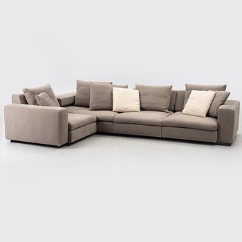 Hannes Wettstein, modulsoffa, 4 delar, "Turner", Molteni, Italien.