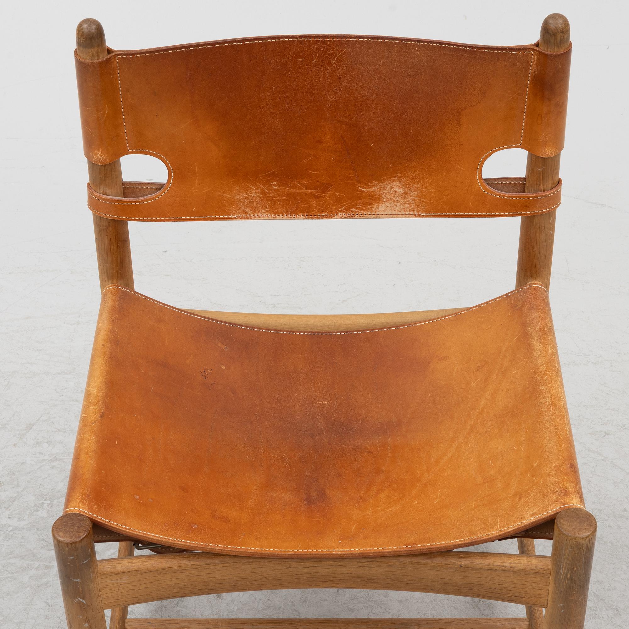 Børge Mogensen, a model 3238 chair, Fredericia Stolefabrik, Denmark, 1960s/70s.