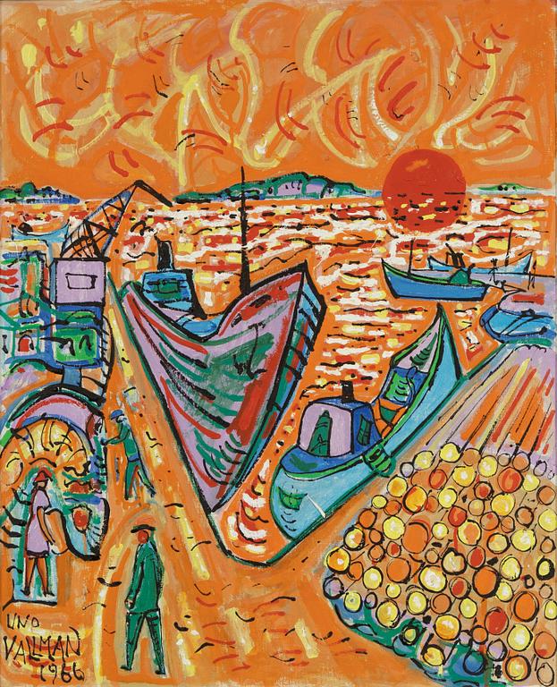 Uno Vallman, Uno Vallman, Hamnscen.
