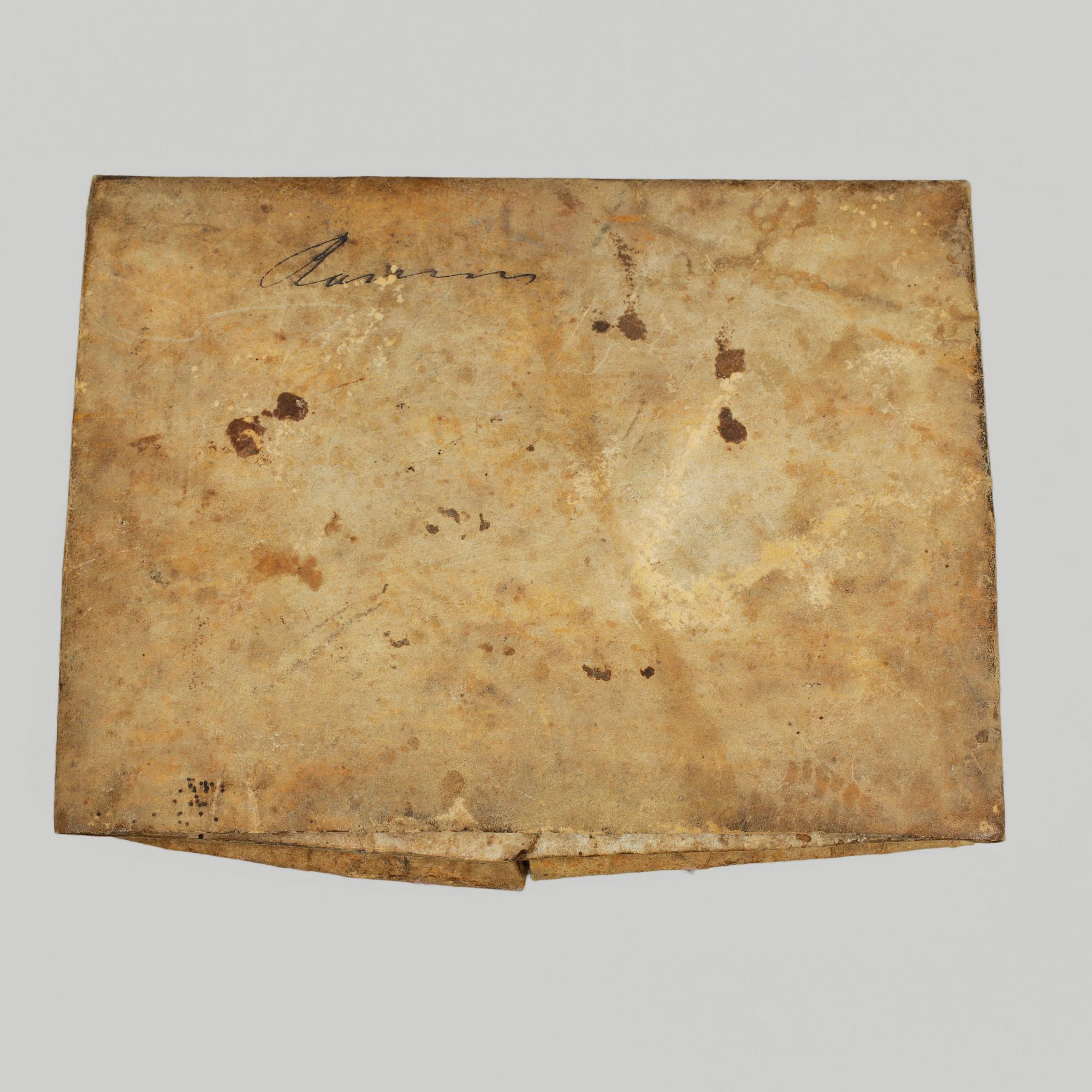 DOKUMENT, pergament, daterat 1782.