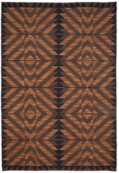 895. CARPET. Flat weave. 264 x 180,5 cm. Signed BK SH.