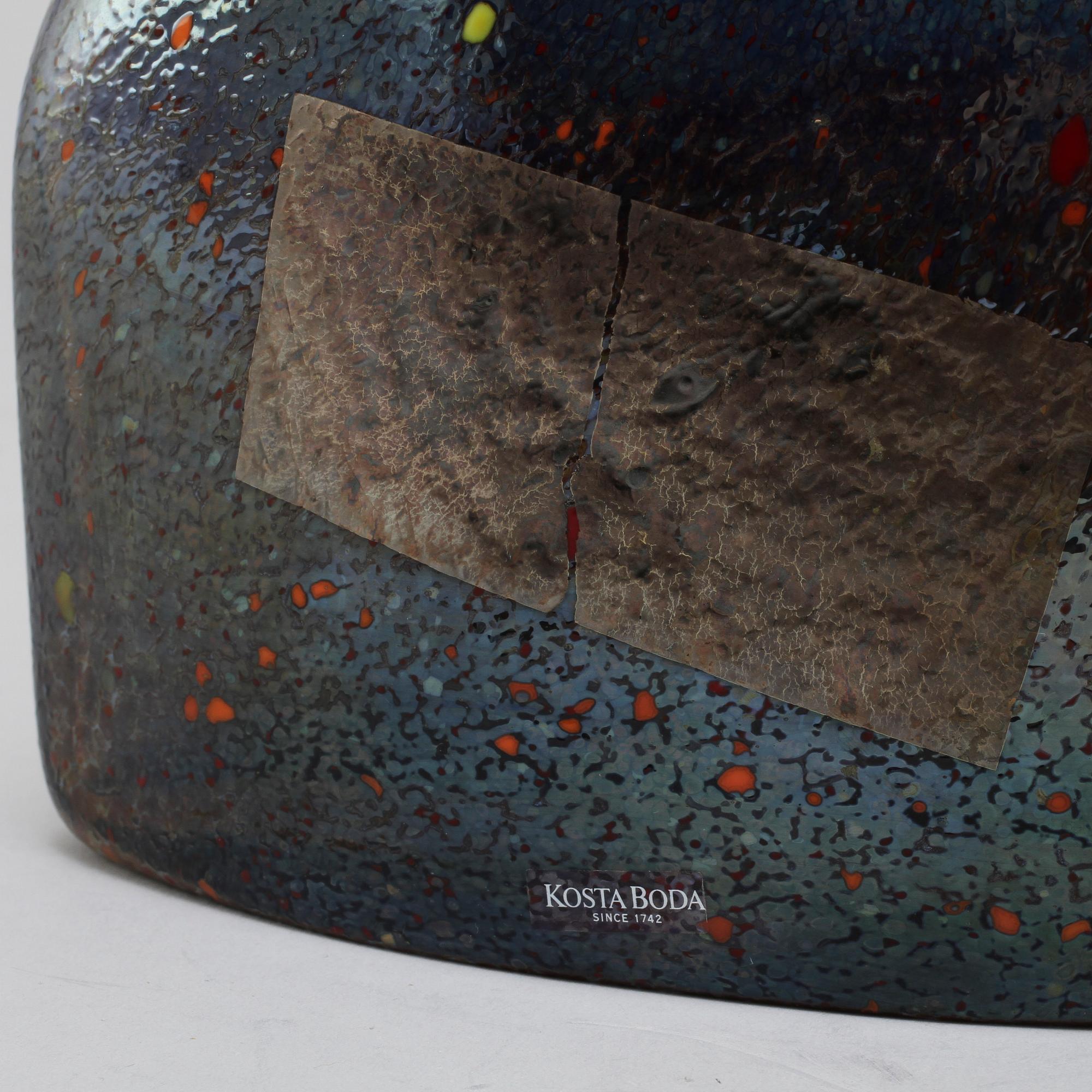 FLASKA, glas, Bertil Vallien, Kosta Boda, Artist Collection, 1900-talets fjärde kvartal.