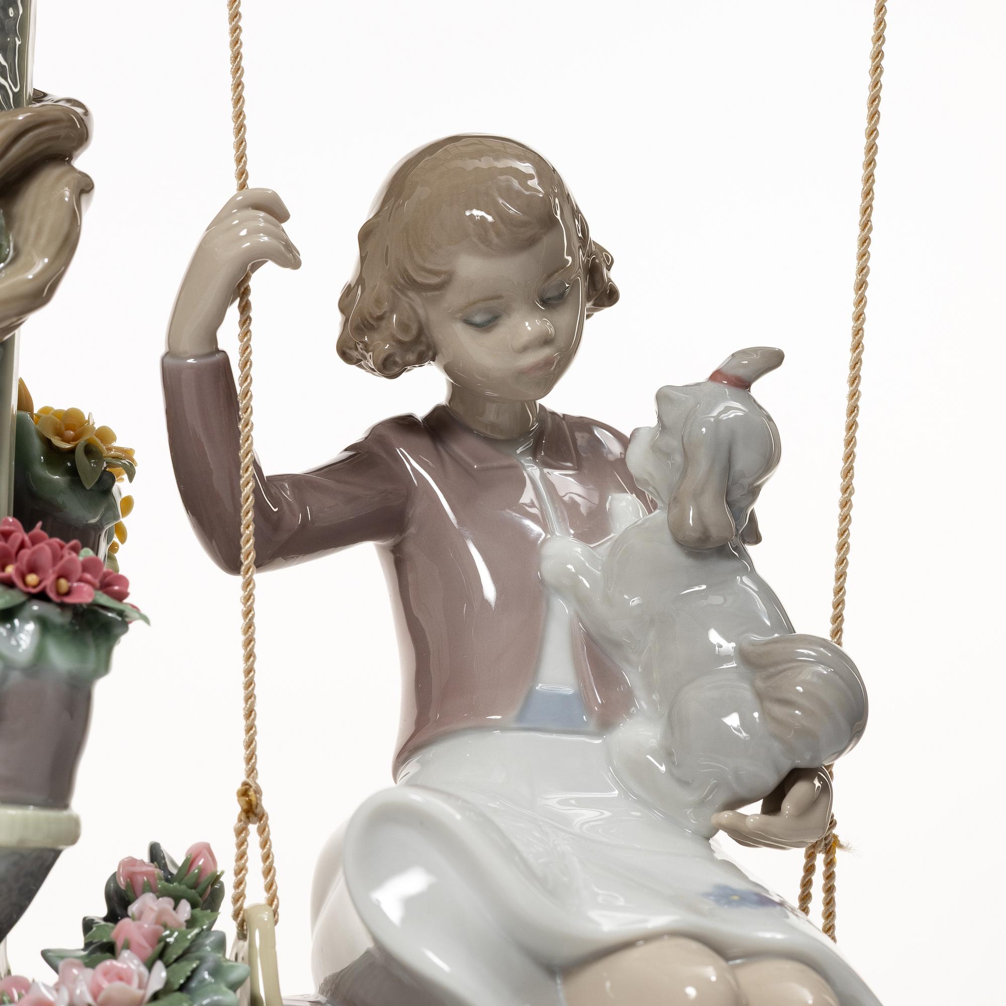 Juan Carlos Ferri Herrero, figurine, "Swing into Spring", Lladró, Spain, 2007 - 2011.