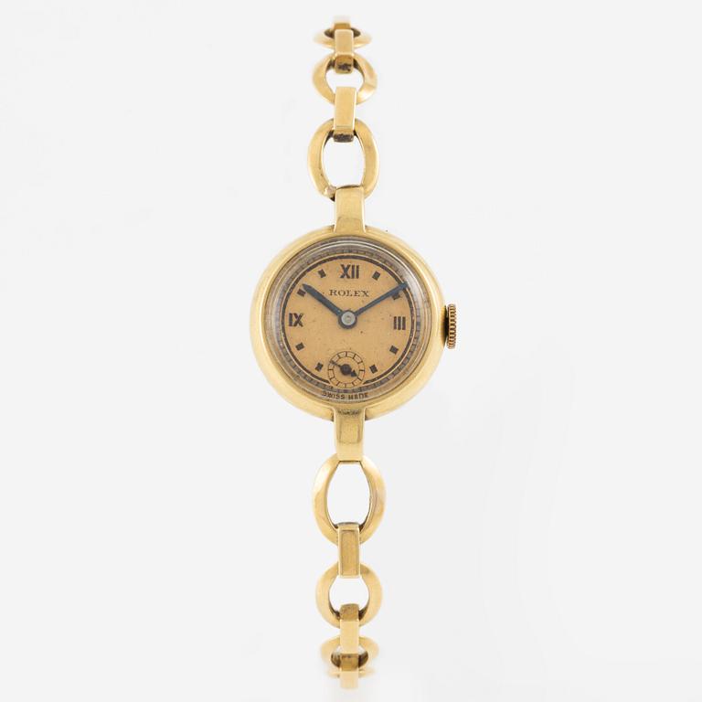 Rolex, armbandsur, 18K guld, 19 mm.