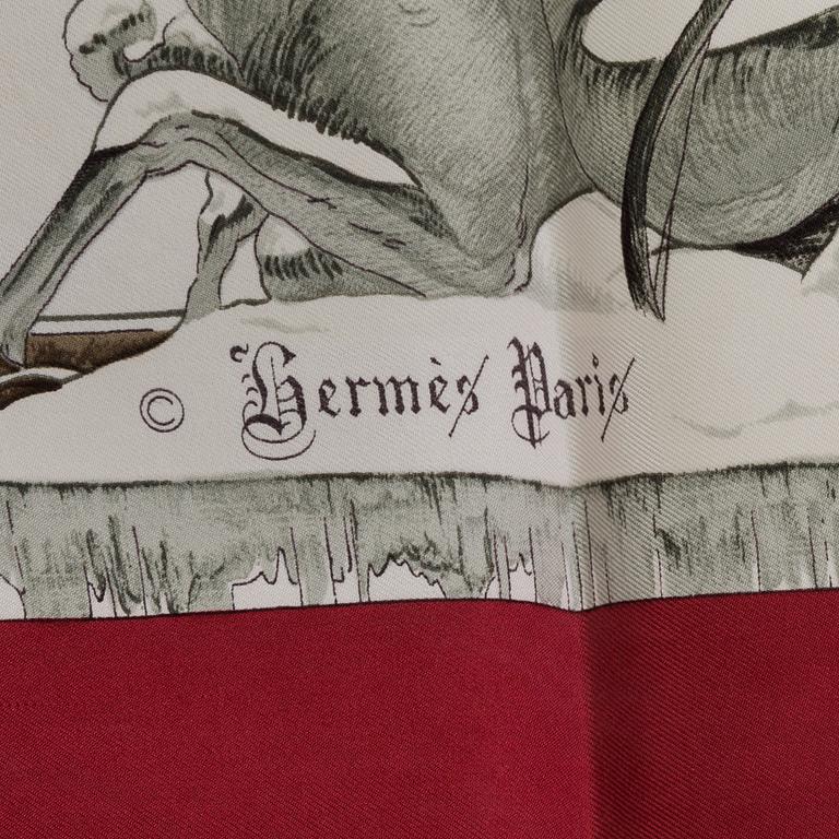 SCARF, "Hermès, "L'hiver ",rare 1st edition 1969.
