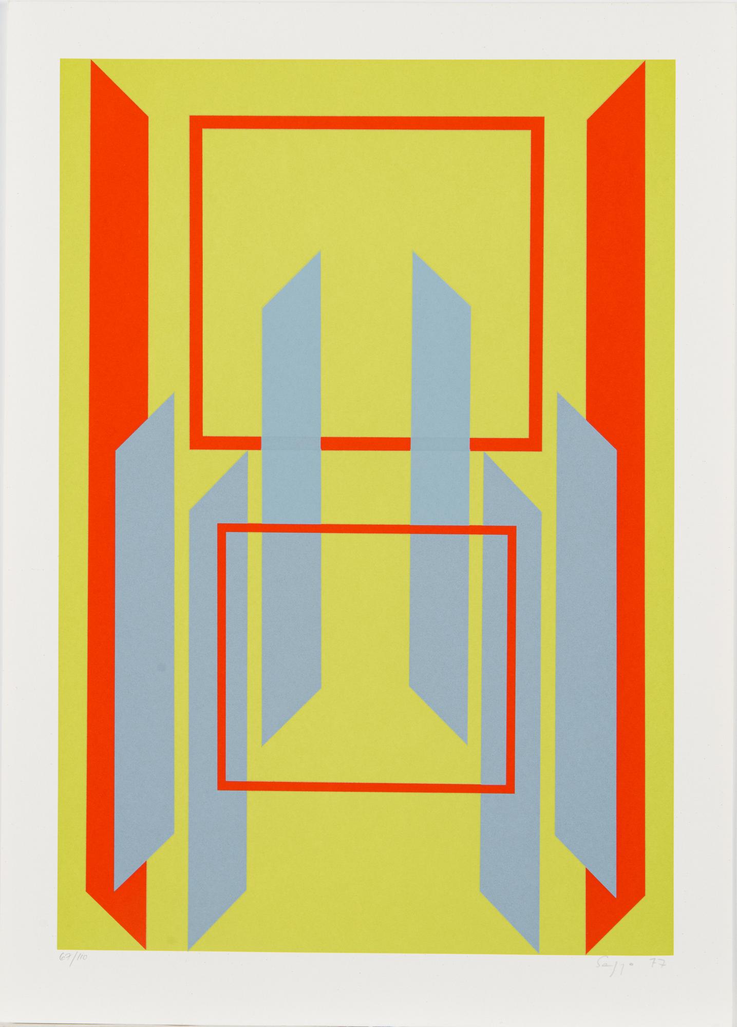 Portfolio with eleven serigraphs, signed and numbered 67/110, 1977.