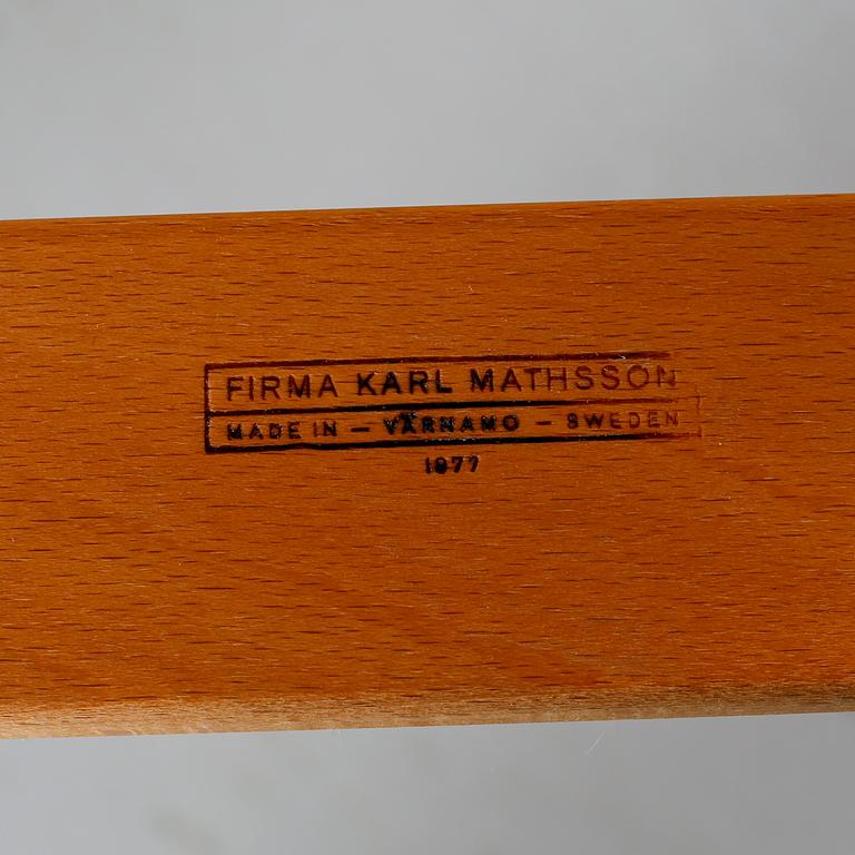 BRUNO MATHSSON, fåtölj, Firma Karl Mathsson, 1977.