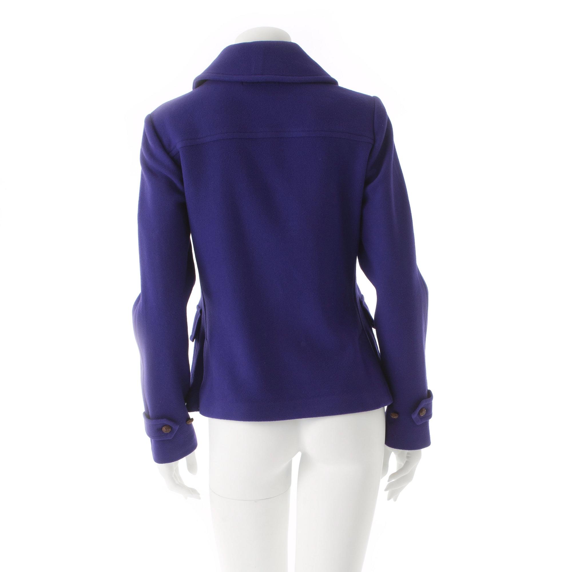 RALPH LAUREN, a purple wool jacket. Size 8.