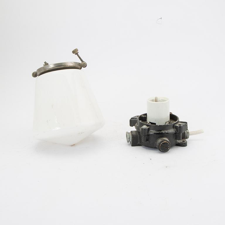 Industrilampor 7 st 1900-talets första hälft.