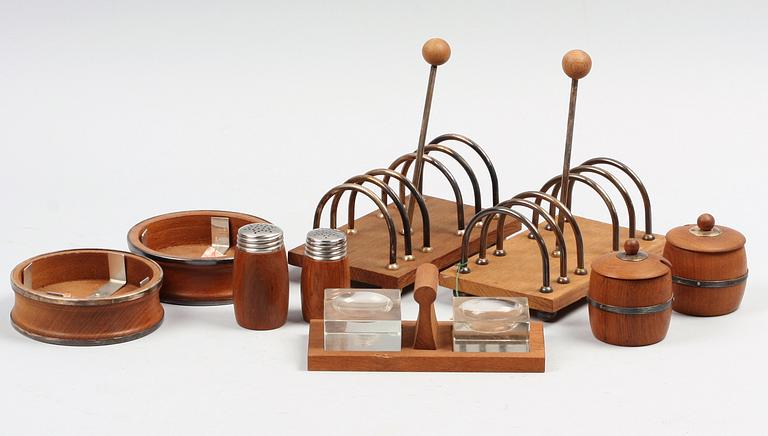 FRUKOSTSET, teak, 1960-tal, Danmark.