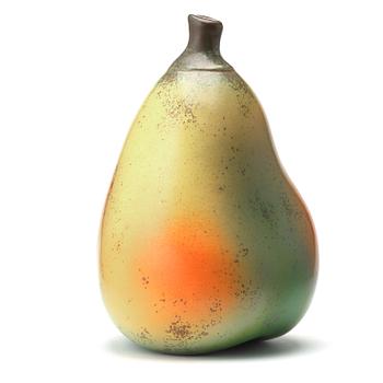 Hans Hedberg, a faience sculpture of a pear, Biot, France.