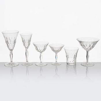 Simon Gate, glasservis, 62 delar, "Gate, Orrefors.