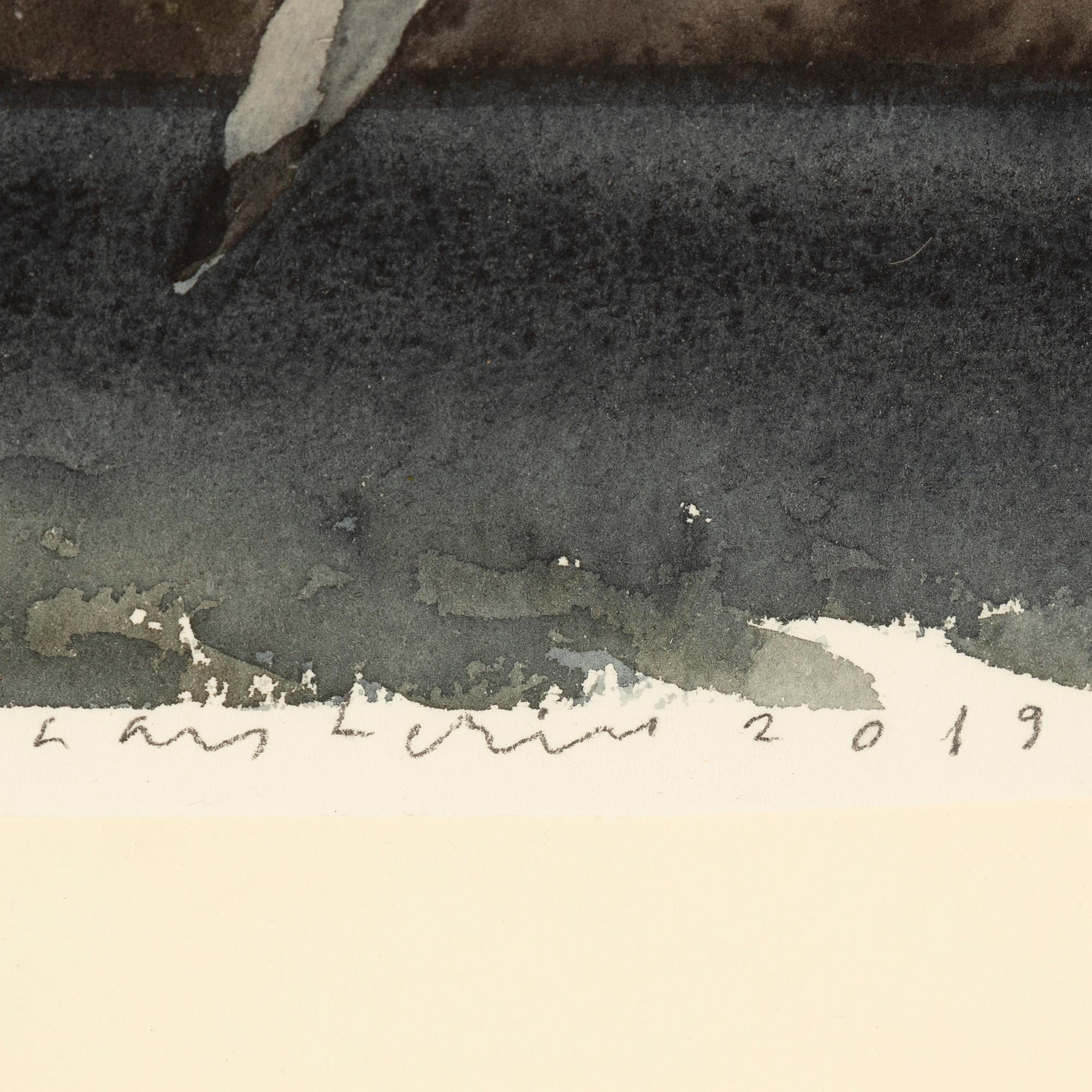 Lars Lerin, watercolour, signed Lars Lerin and dated 2019.