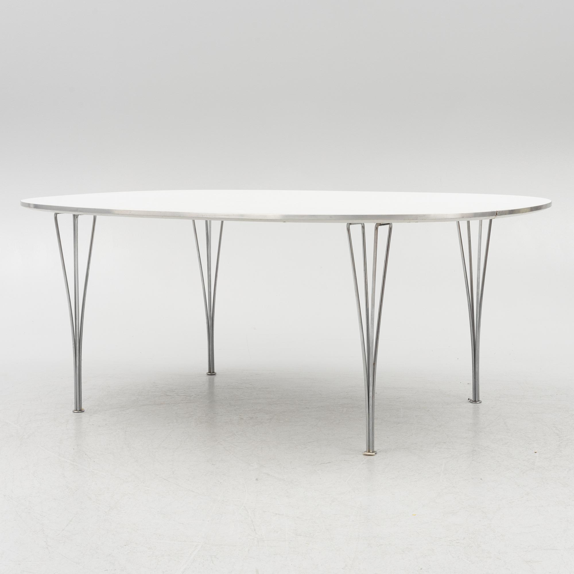 Bruno Mathsson, matbord "Superellips", Fritz Hansen, 1985.