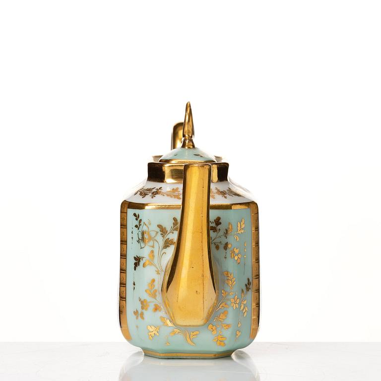 Tete a Tete, porslin. Frankrike, Paris, senempire, 1800-tal.