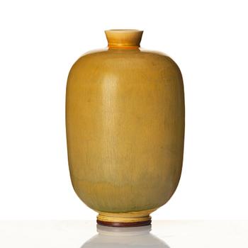 Berndt Friberg, two stoneware vases, Gustavsberg studio, Sweden 1952 and 1975.