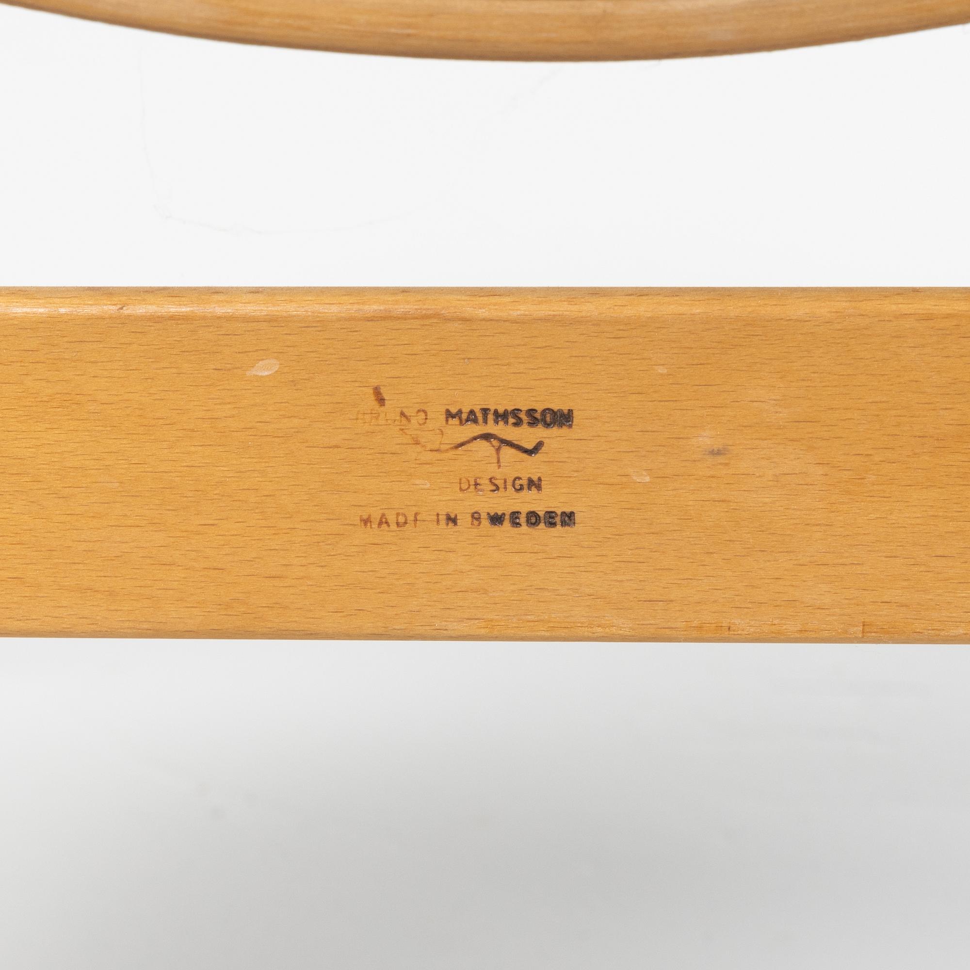 A 'Mina' armchair by Bruno Mathsson, second half of the 20th Century.