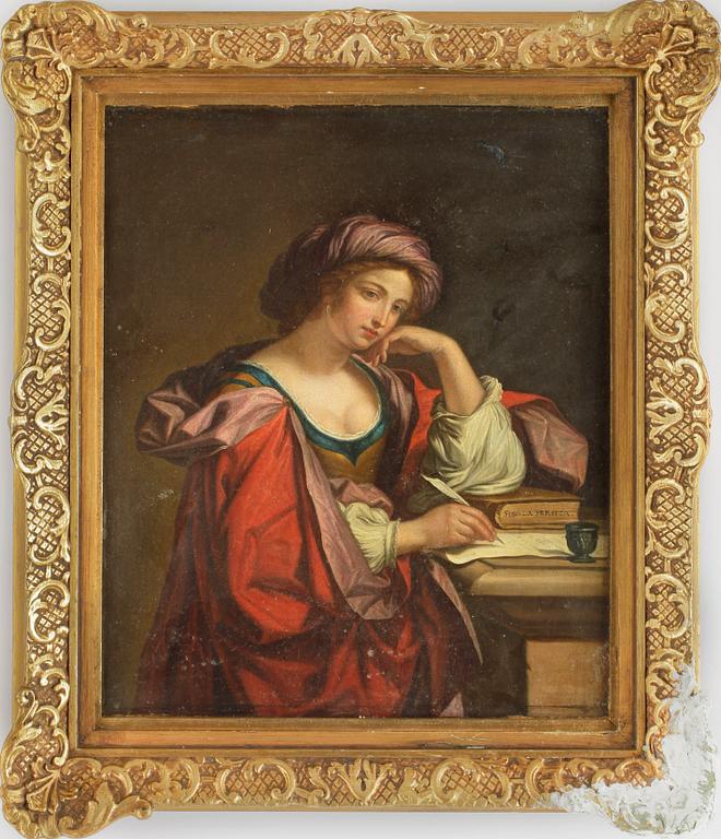 GIOVANNI FRANCESCO BARBIERI KALLAD IL GUERCINO, efter, olja på duk, ej signerad, 1800-tal.