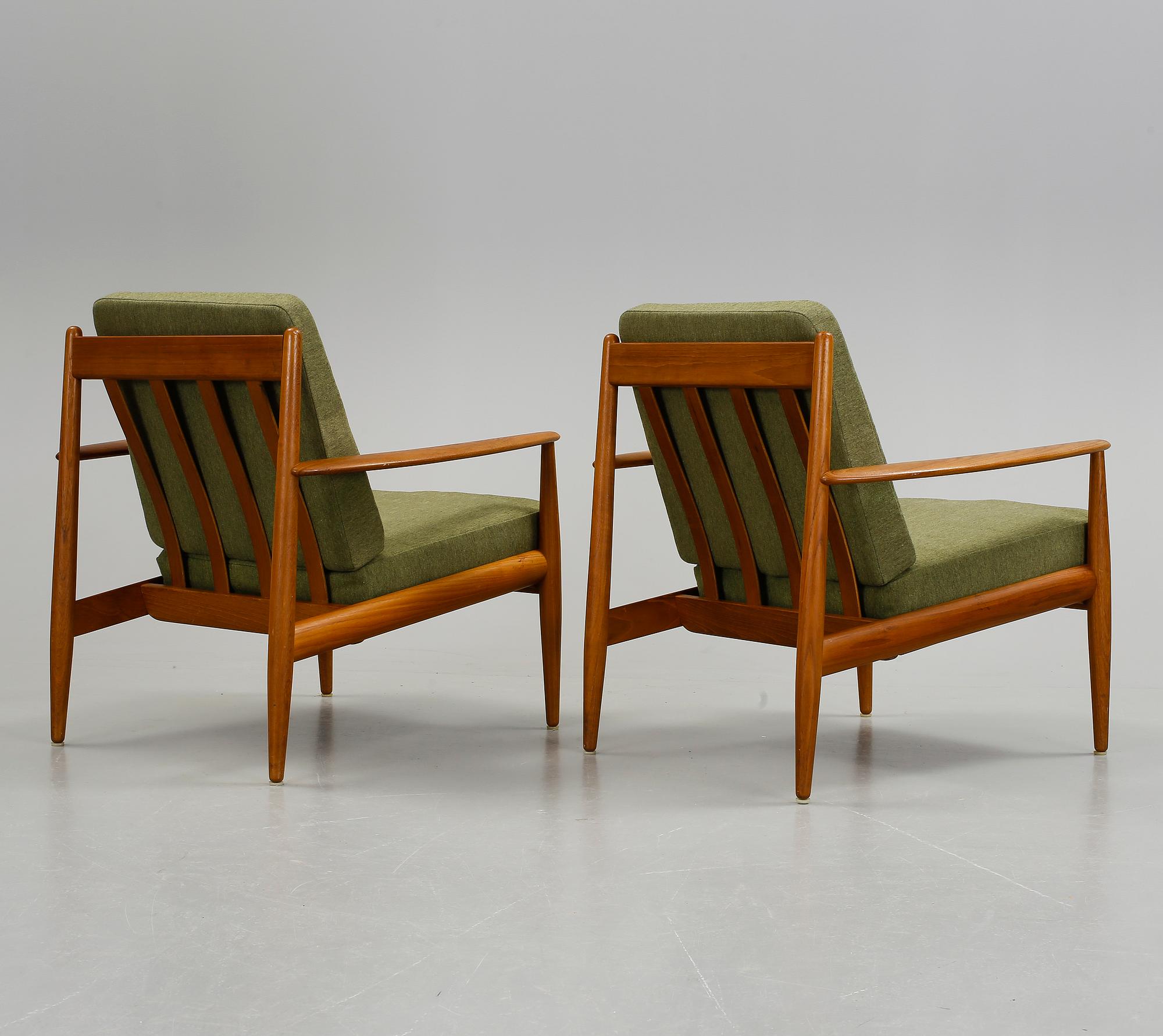 FÅTÖLJER, ett par, Grete Jalk, France & son, Danmark, 1960-tal.