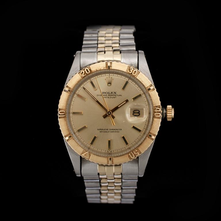 ARMBANDSUR, herr, Rolex, Oyster Perpetual, Datejust, "Turn-O-Graph", ref 1625, automatisk, stål och guld. 1960-tal.