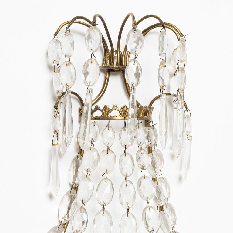 A pair of Empire style wall sconces, mid-20th Century.