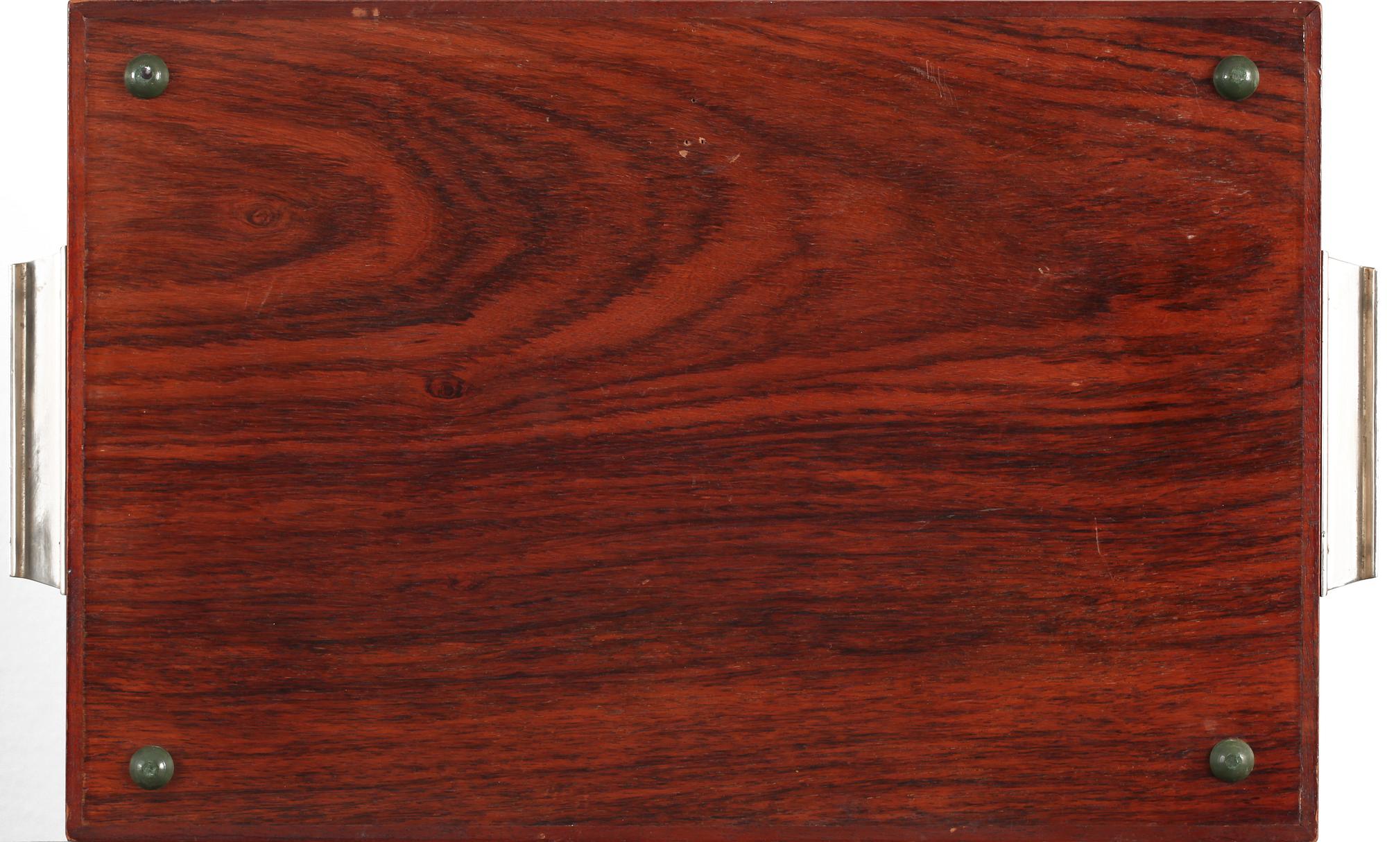 BIRGER EKMAN, bricka, Mjölby Intarsia, 1940-tal.