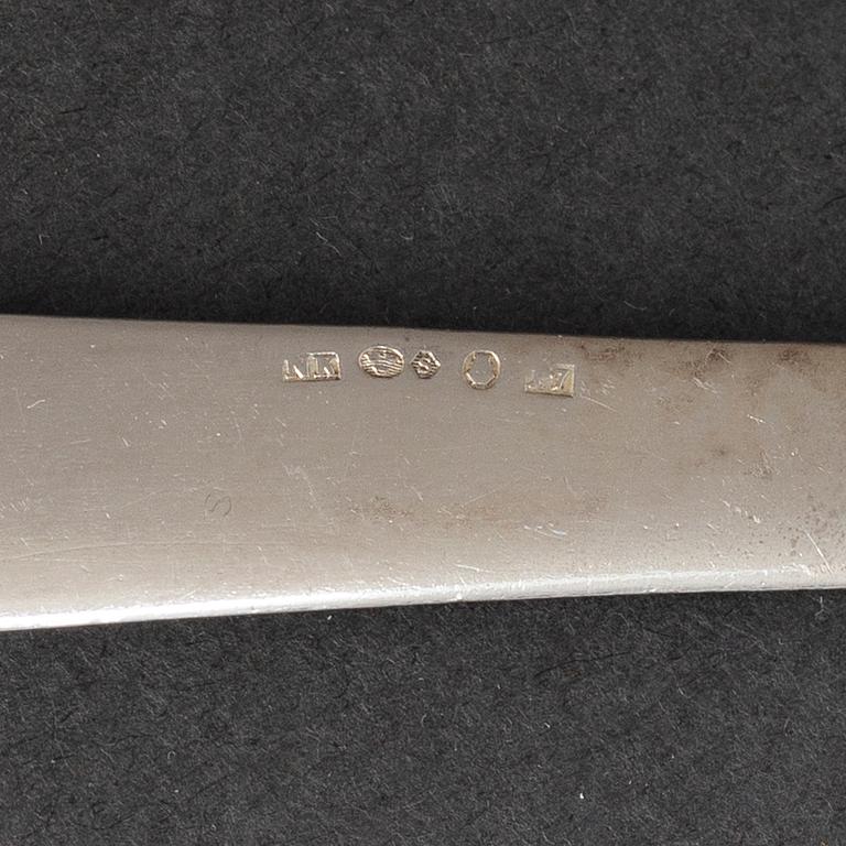 A Swedish 263 piece silver table-cutlery, marked NK, Stockholm 1917.