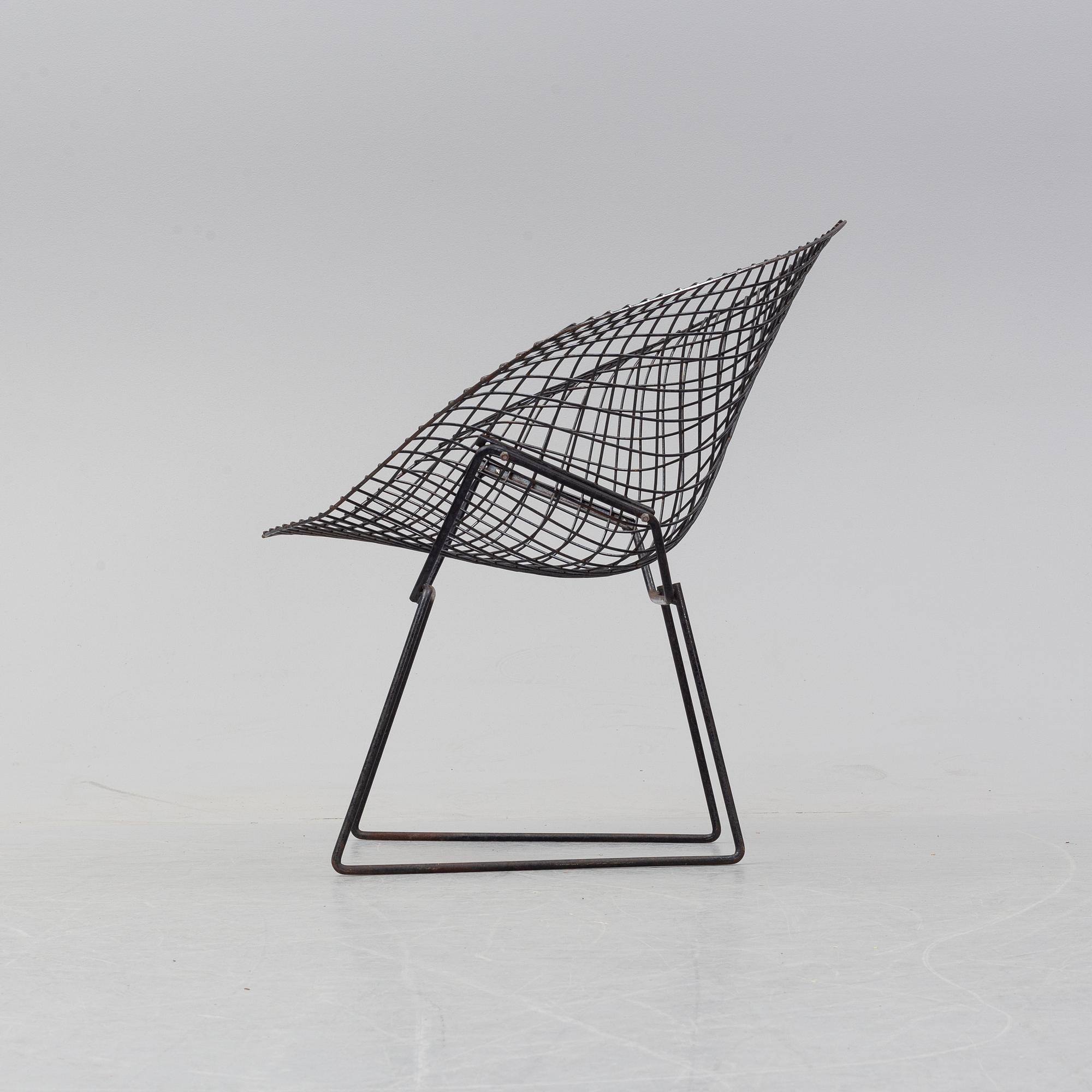 Harry Bertoia, fåtölj, "Diamond Chair", 1900-talets andra hälft.