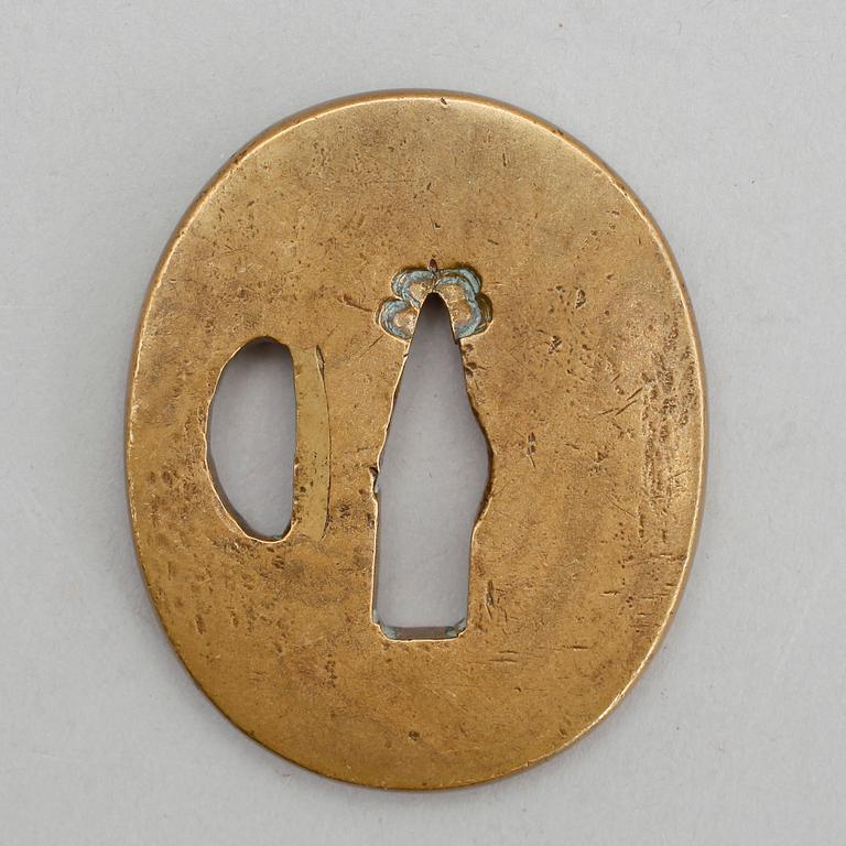 TSUBA, brons, Japan, 1800-/1900-tal.