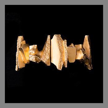 BJÖRN WECKSTRÖM, BRACELET. Bear's Tusk. 14K gold, Lapponia 1973.