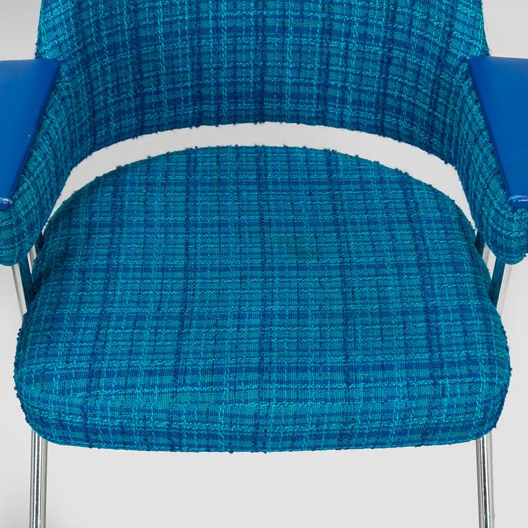 Nojatuoleja, 6 kpl, valmistaja Merva 1970-luku.