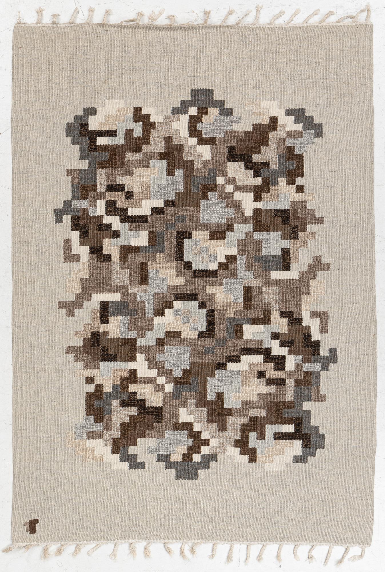 Erik Lundberg, Rug, flat weave, Vävaregården Eringsboda, approx. 195 x 138 cm.