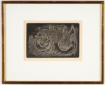 Jean Fautrier, etching, signed and numbered 22/50.