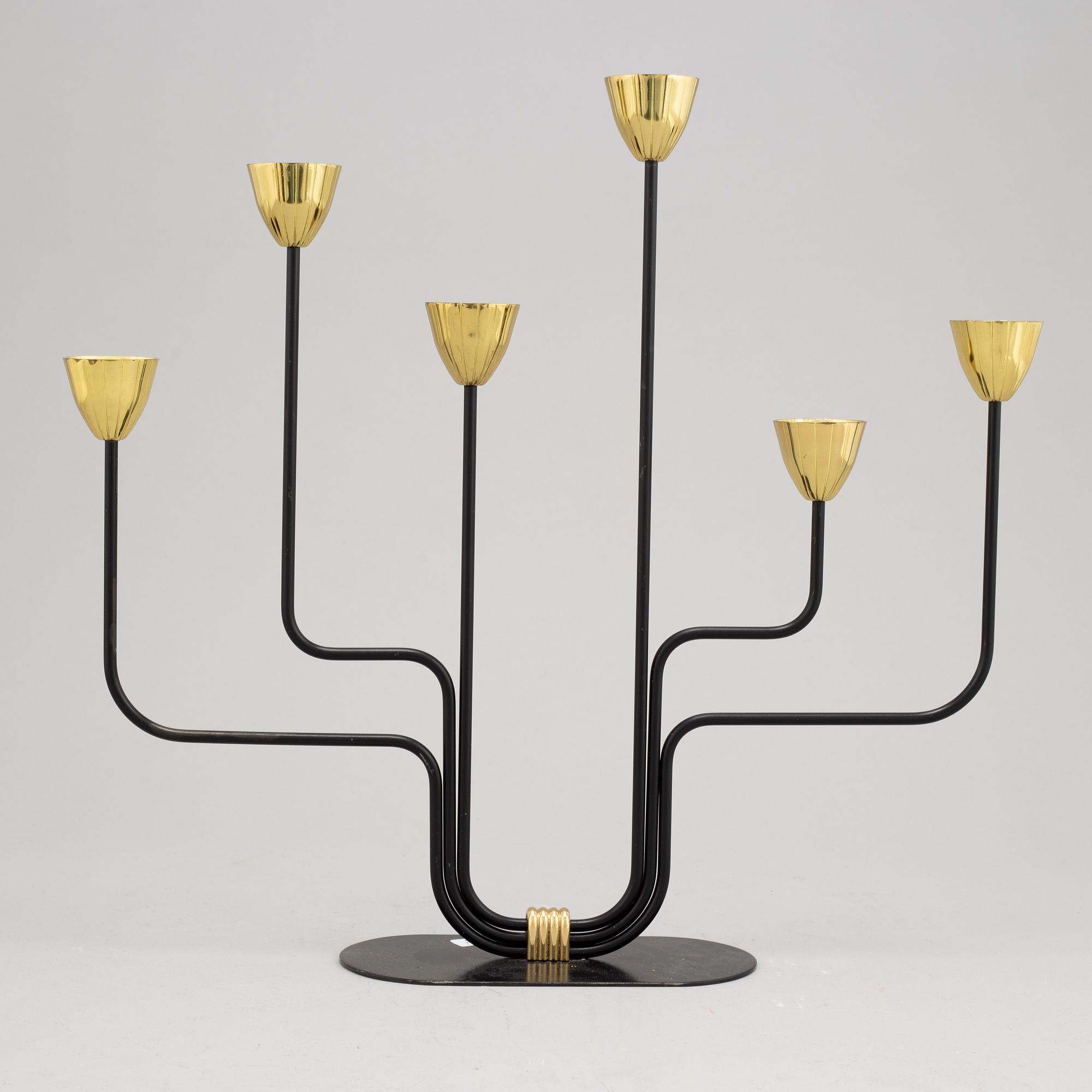 Gunnar Ander, kandelaber, Ystad Metall, 1900-talets andra hälft.