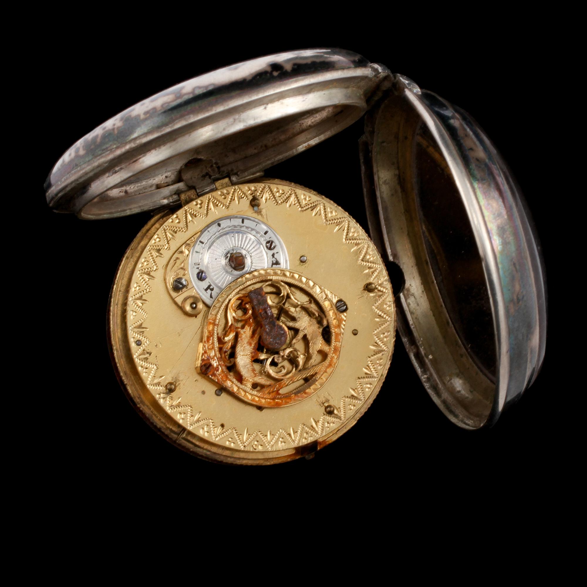 SPINDELUR, silver, 1800-tal.