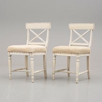STOLAR, ett par, gustavianska, 1800-talets början.