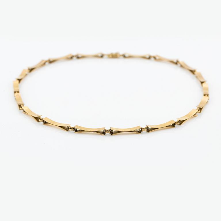 Bengt Liljedahl, Necklace, 18K gold, Stockholm 1990.