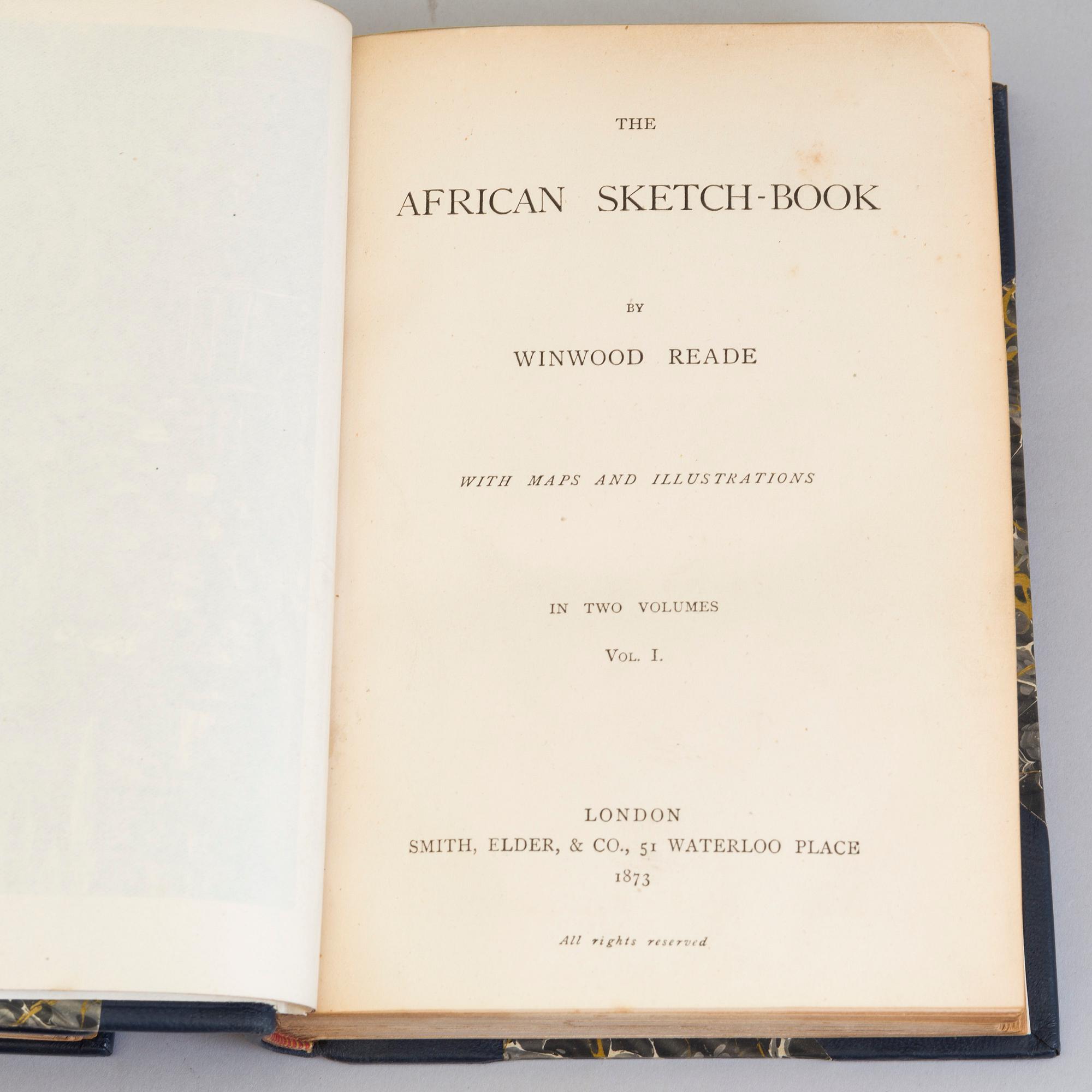 BOOKS, Africana, 1873, Winwood Reade: The African sketch-book. With maps and illustrations. 1-2.