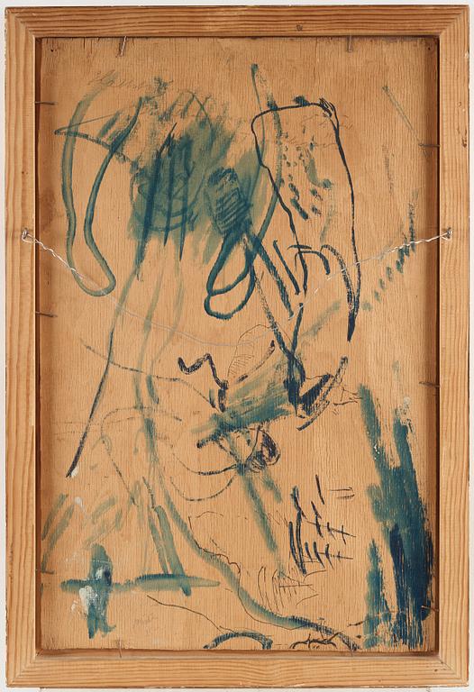 Gideon Börje, Still life with fern, blue bell and honeysuckle.