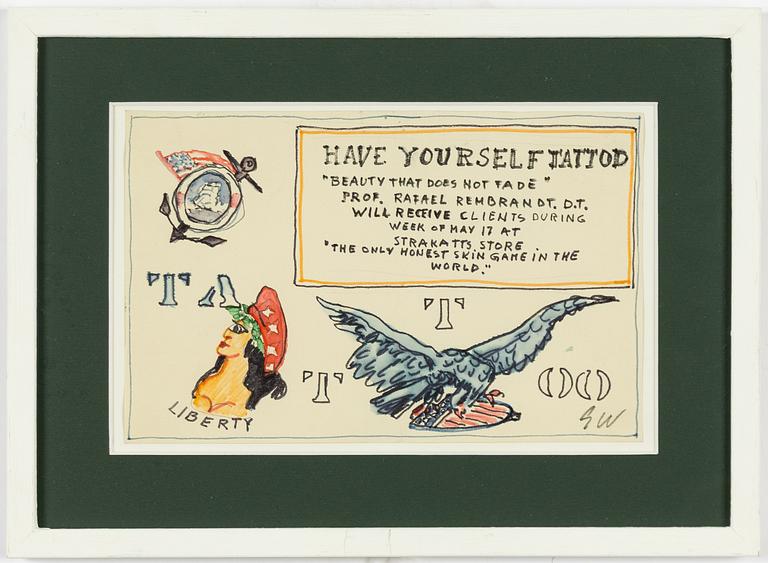 Gösta Werner, "Have yourself tattooed".