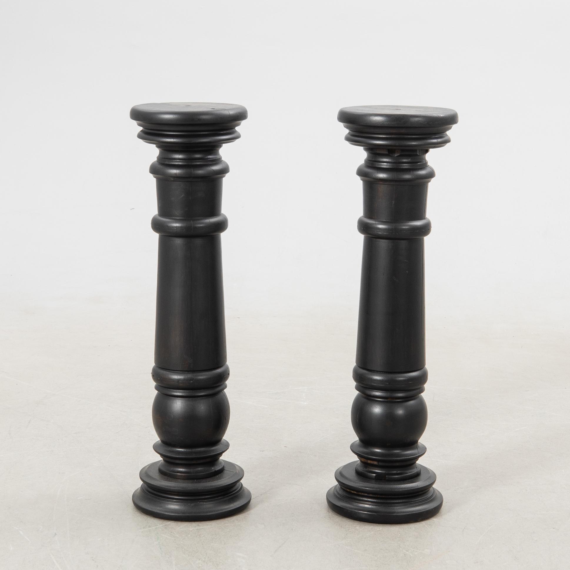 Pedestals, a pair, second half of the 20th century.
