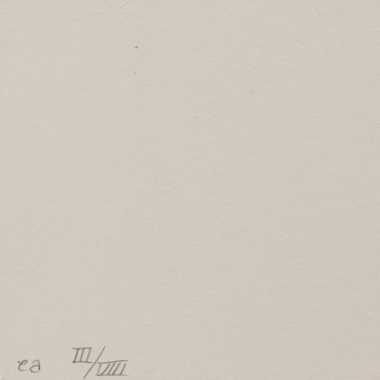 C GÖRAN KARLSSON, mapp med 4 st serigrafier, signerad och numrerad III/VIII, EA-upplaga, 1982.