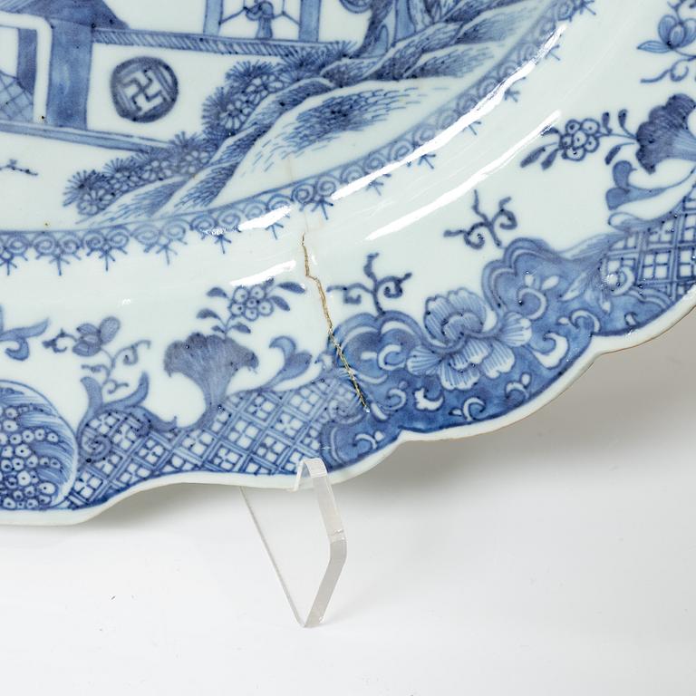 Terrinfat, kompaniporslin, Kina, Qing Dynastin, Qianlong 1736-95.