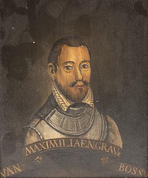 Regentporträtt, ett par, 17/1800-tal.
