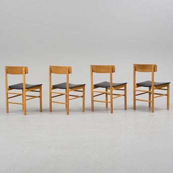 A set of four 20th century chairs.