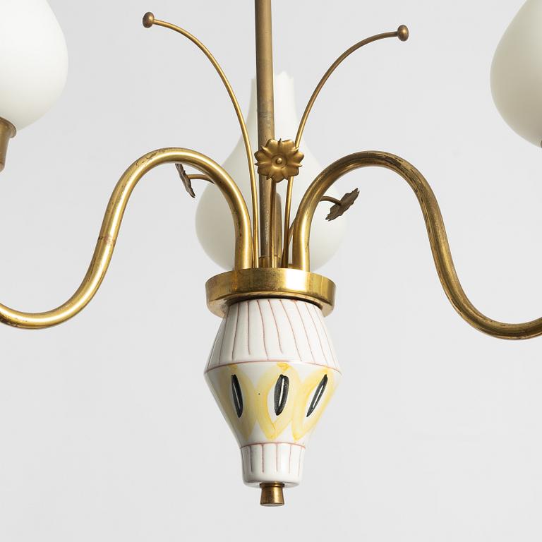 A Swedish Modern ceiling lamp, mid 20th Century.