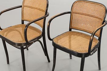 TWO OF BENTWOOD ARMCHAIRS, SECOND HALF OF 20TH CENTURY,