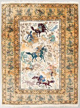 Carpet, Kashmir, 275 x 184 cm.